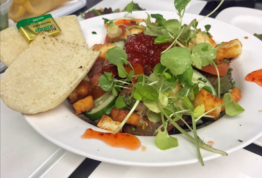 Warm Halloumi Salad